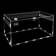 🐍 magnetic acrylic reptile cage: ideal terrarium for tarantulas, scorpions, lizards, snakes, and more logo
