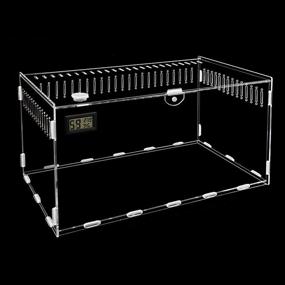 img 4 attached to 🐍 Magnetic Acrylic Reptile Cage: Ideal Terrarium for Tarantulas, Scorpions, Lizards, Snakes, and More