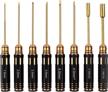 8-piece rc screwdriver set for crawler, helicopter, and airplane models - injora rc tool kit logo