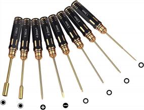img 2 attached to 8-Piece RC Screwdriver Set For Crawler, Helicopter, And Airplane Models - INJORA RC Tool Kit