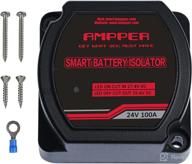 🔋 ampper 24v 100amp dual battery isolator: smart vsr for car, rv, atv, utv & boat logo