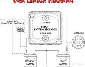 img 3 attached to 🔋 Ampper 24V 100Amp Dual Battery Isolator: Smart VSR for Car, RV, ATV, UTV & Boat