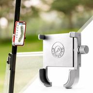 golf magnetic phone holder - ultra strength magnet caddy for smartphones - record golf swing with cell phone while accessing device easily logo