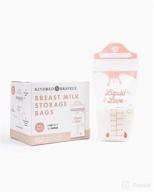 🍼 kindred bravely breast milk storage bags: bpa free pre-sterilized milk bags (100 count, 6 oz capacity) logo