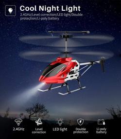 img 2 attached to Red S37 Altitude Hold RC Helicopter For Beginners And Kids – 3.5 Channel, Sturdy Alloy Build, Gyro Stabilizer, High & Low Speed, Multi-Protection Drone Ideal For Indoor Play