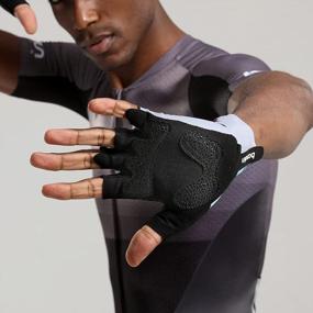 img 2 attached to Get A Grip! Anti-Slip Fingerless Cycling Gloves For Men & Women