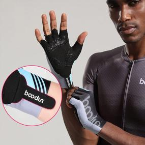 img 1 attached to Get A Grip! Anti-Slip Fingerless Cycling Gloves For Men & Women