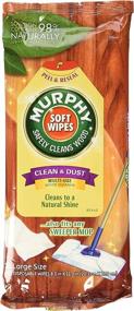 img 3 attached to 🧽 Murphy Oil Soap Large Soft Wet Wipes, Disposable - 18 Count per Pack (Pack of 3)