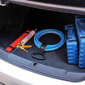img 2 attached to Get Organized With LuBanSir Protable Extension Cord Organizer: Heavy-Duty 17" Straps For Hassle-Free Storage And Carrying Of Cords, Hoses And Cables (2 Pack)
