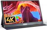 🖥️ kumk 15.6" freesync 4k portable monitor with built-in speakers, wall mountable & blue light filter logo