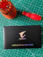 img 1 attached to GIGABYTE AORUS NVMe Gen4 M.2 1TB Gaming SSD: High Performance PCI-Express 4.0 with Copper Heat Spreader, Toshiba 3D NAND & DDR Cache Buffer review by Ha Joon ᠌
