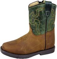 👢 stylish and sturdy: smoky mountain toddlers square western boys' boots for outdoor adventures логотип