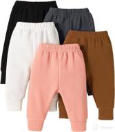 👶 u·nikaka toddler baby girl 0-48 months pack of 5 pants in versatile shades logo