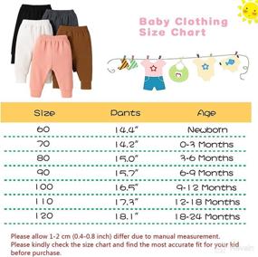 img 3 attached to 👶 U·nikaka Toddler Baby Girl 0-48 Months Pack of 5 Pants in Versatile Shades