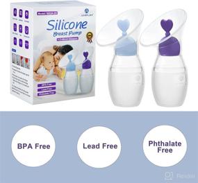 img 1 attached to Amplim Silicone Collector Breastfeeding Phthalate Feeding ... Breastfeeding