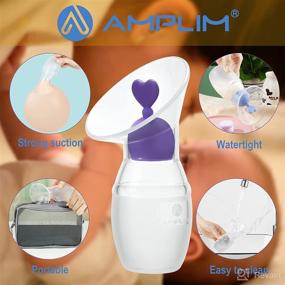 img 3 attached to Amplim Silicone Collector Breastfeeding Phthalate Feeding ... Breastfeeding