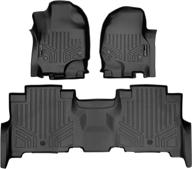 🚗 maxliner floor mats 2 row liner set black for 2018-2022 expedition / navigator - bench seat compatible (incl. max and l) логотип