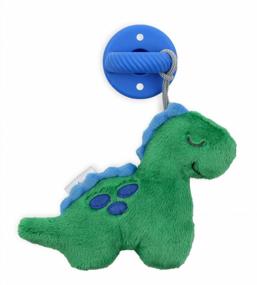 img 3 attached to Dinosaur Pacifier And Lovey Set By Itzy Ritzy; Featuring A Blue Silicone Pacifier And Detachable Plush Dinosaur; Perfect For Infants And Toddlers Ages 0 Months And Up