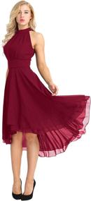 img 4 attached to 👗 Sleeveless Bridesmaid Evening Dresses for Women's Clothing at Dresses by ACSUSS