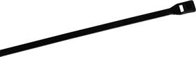 img 1 attached to 🔒 Cobra Global L8S0C Low Profile Cable Ties, 100 Pack - 8" Black, 55 lb.: Secure and Organize Wires and Cables with Ease