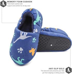 img 3 attached to MaiYi Slippers Childrens Dinosaur Numeric_9 Boys' Shoes - Slippers