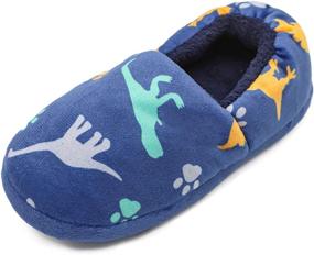 img 4 attached to MaiYi Slippers Childrens Dinosaur Numeric_9 Boys' Shoes - Slippers