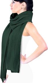 img 3 attached to Dahlia Womens Winter Synthetic Cashmere Women's Accessories - Scarves & Wraps