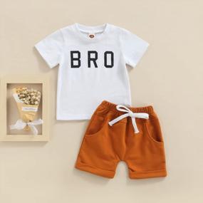 img 3 attached to Summer Baby Set: Auntie Is My Bestie Sleeveless Romper Bodysuit Top And Jogger Shorts - Casual And Adorable 2-Piece Outfit