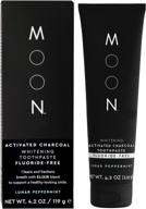 🌙✨ activated charcoal whitening toothpaste with moon vibes logo