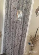 img 1 attached to Elegant Embroidered Sheer Curtains - Top Finel White Diamond Grommet Window Curtains For Perfect Living Room Or Bedroom Decor (2 Panels, 84 Inches Long) review by Janet Winn