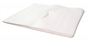 img 2 attached to 1000-Pack Avalon Papers 581 Chiro Headrest Sheets With Slit, 12" X 12', White - Smooth Finish For Comfortable Chiropractic Face Paper - Barrier Protection - Ideal For Medical Practices And Supplies