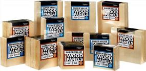 img 1 attached to Artlicious 10X10 Wood Panel Boards - 5 Pack Super Value Set - Perfect Canvas Panel Alternative With Standard Profile For Artists And Painters