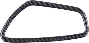 img 2 attached to 🚗 4PCS Car Carbon Fiber Sticker Door Handle Bowl Frame Inner Decoration Accessories for Honda Civic 10th Generation (2016-2020) - Black