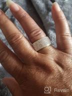 img 1 attached to 💍 Ice Out Crystal Ring: Xusamss Fashion Stainless Steel Jewelry Exuding Glamour! review by Zach Clements