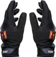 🧤 experience ultimate hand therapy with fuzu vibrating massage gloves: rechargeable, waterproof, 20 speeds & patterns, black, 1 pair (fz-gl-m) logo