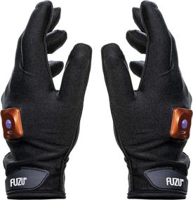 img 4 attached to 🧤 Experience Ultimate Hand Therapy with FUZU Vibrating Massage Gloves: Rechargeable, Waterproof, 20 Speeds & Patterns, Black, 1 Pair (FZ-GL-M)