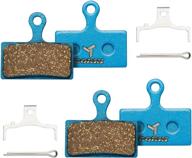 2 pairs brake pads for shimano xt br-m8000 m785 xtr m9000 m9020 m987 m988 m985 slx m7000 m675 m666 deore m615 rs785 r785 cx75 r515 r315 r317 r517 alfine s700 (resin,semi-metallic,sintered metal) logo