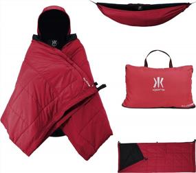 img 4 attached to Kijaro Kubie Multi-Functional Outdoor Gear: Portable Hammock, Poncho, Blanket, Sleeping Bag, Underquilt & More - Ideal For Camping, Travel, And Sports Adventures