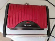 img 2 attached to Sandwich maker Kitfort KT-1609 Panini Maker, red review by Celina Mlynczyk ᠌