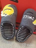 img 1 attached to Dinosaur Slippers: Cozy Memory Bedroom Shoes for Boys in Winter review by Nathan Issa