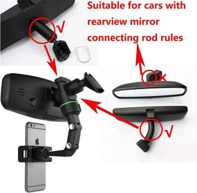 img 1 attached to Cdbz Rearview Multifunctional Universal Rotating