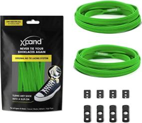 img 4 attached to Xpand Elastic No-Tie Shoelaces System - One Size Fits All Adults And Kids Shoes