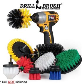 img 1 attached to 🧼 Ultimate Drill Brush Power Scrubber by Useful Products - Versatile Cleaning Kit for Carpet, Cars, Grills, Ovens, Showers, and More!