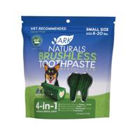 🦷 ark naturals brushless toothpaste, dental chews for small dog breeds, freshens breath, reduces plaque & tartar, 12oz, 1 pack logo