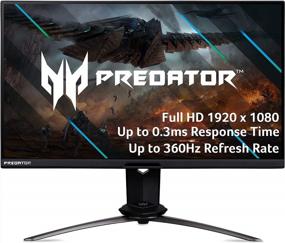 img 4 attached to Acer Predator X25 Bmiiprzx DisplayHDR 24.5" 1920X1080P IPS 360Hz Backlit Gaming Monitor - Unleash the Ultimate Gaming Experience!