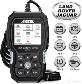 img 4 attached to ANCEL LD700 All Systems Diagnostic Scan Tool for Land Rover Jaguar - Full Functions OBD2 Scanner with Car Battery Registration, Oil Reset, Check Engine, ABS, Airbag, SRS, TPMS - OBDII Code Reader for JLR