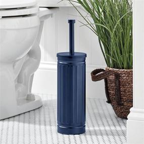 img 3 attached to MDesign Farmhouse Freestanding Bathroom Decorative Bath ... Bathroom Accessories