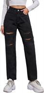 мешковатые джинсы mom с высокой талией и потертыми широкими штанинами для женщин - свободные рваные джинсовые брюки-бойфренды, стиль genleck y2k логотип