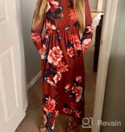 img 1 attached to 🌸 Stylish QIJOVO Floral Maxi Dress with Pockets & Sleeves - Perfect for Holiday review by Brittany Jackson