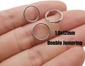 img 3 attached to Enhance Your Jewelry Collection With 250 Pieces Of Stainless Steel Split Rings And Jump Rings - Perfect For Making Customized Necklaces And Bracelets (Size: 1.0X12Mm-12653)